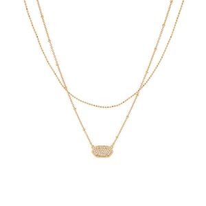 Pave CZ Pendant Necklace